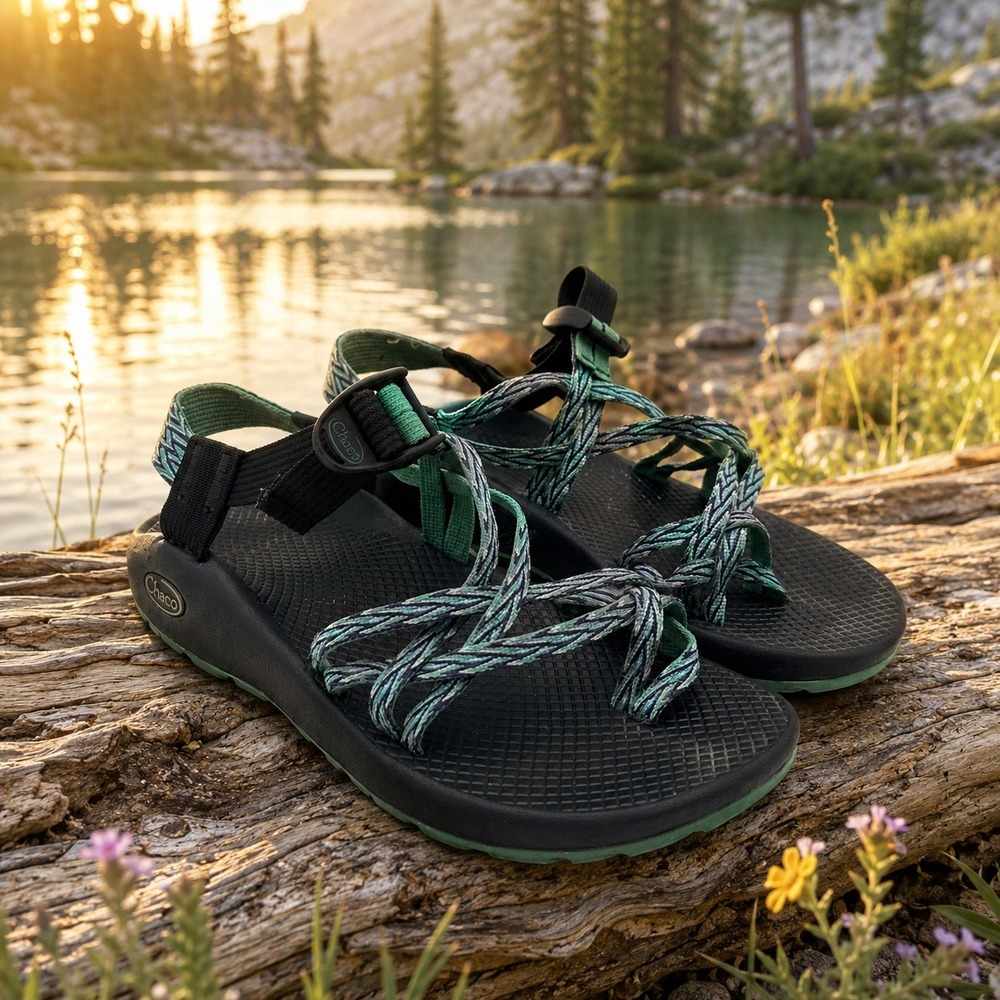 Chaco Women ZX/2 Classic Sandals Dagger Blue Green Purple Toe Loop 8 J105490W